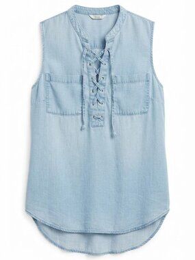 ✨️ GUESS Denim Lace-up Tank Top